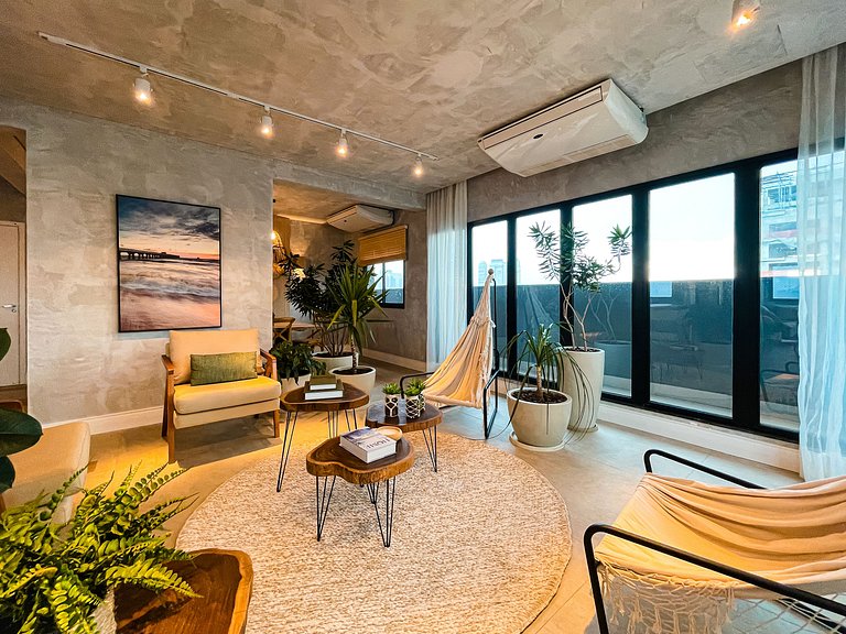 With balcony and rooftop with pool