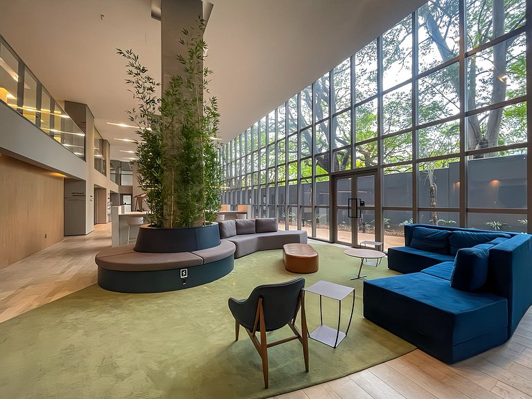 Studio moderno na Avenida Paulista com vaga de garagem dispo