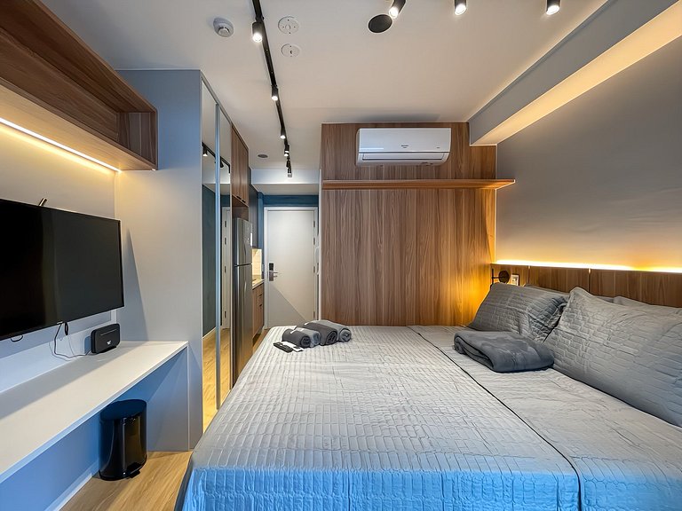 Balcón acogedor, a pocos pasos del Parque Ibirapuera