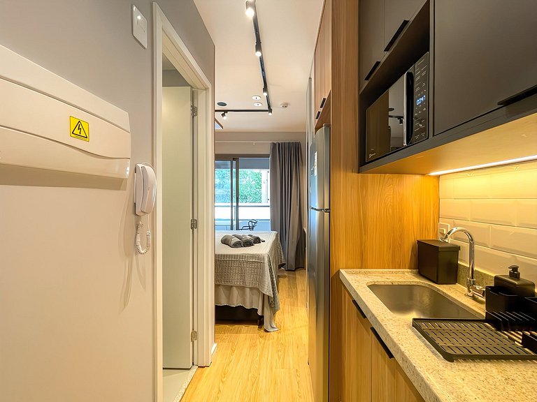 Varanda aconchegante perto do Parque Ibirapuera