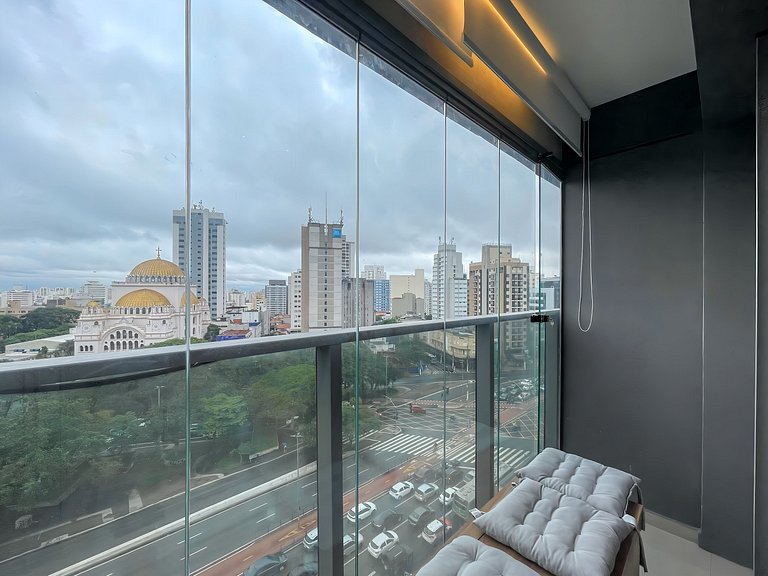 Swimming pool and rooftop in Paraiso, with paid parking