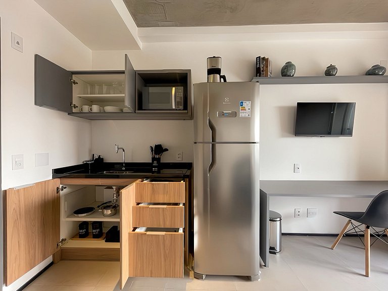 Piscina e rooftop próximos à Avenida Paulista