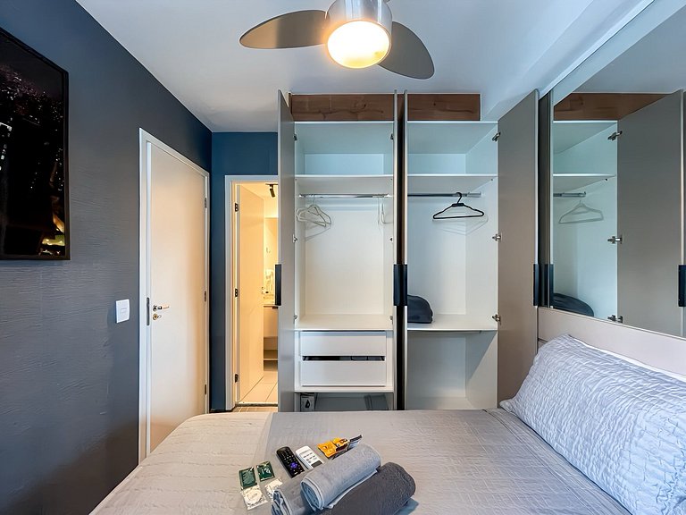 Features a balcony and a rooftop with a pool