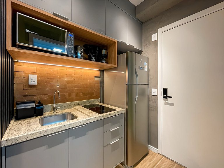 Departamento nuevo con piscina, cerca del metro Higienópolis