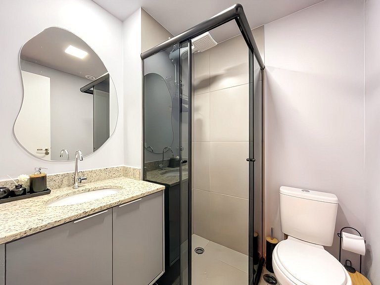 Departamento nuevo con piscina, cerca del metro Higienópolis