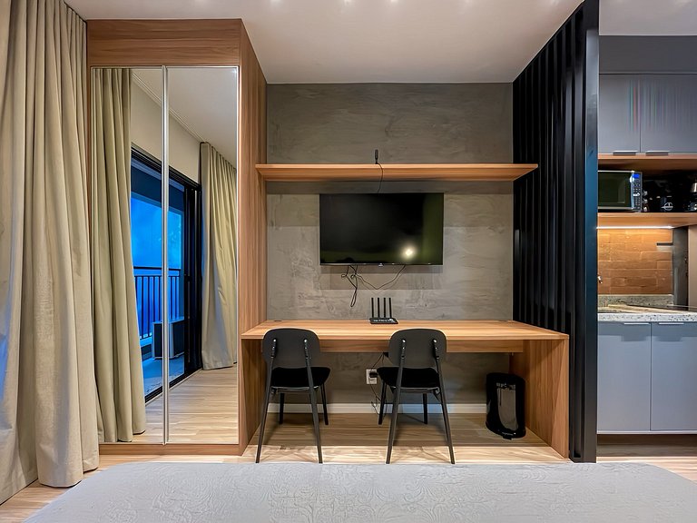 Departamento nuevo con piscina, cerca del metro Higienópolis