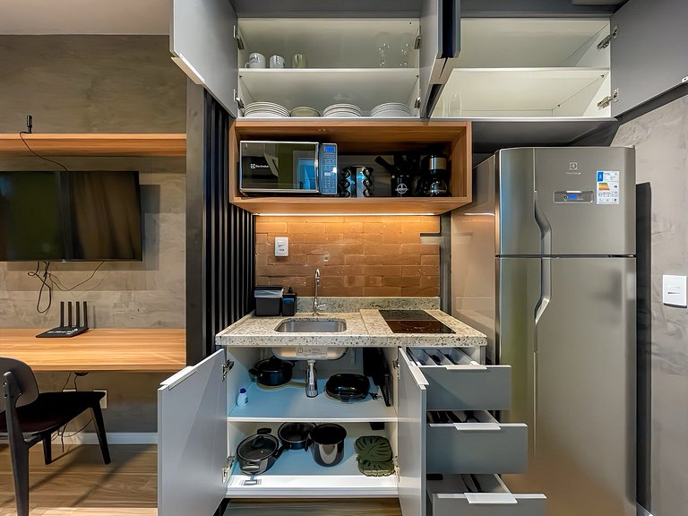 Departamento nuevo con piscina, cerca del metro Higienópolis