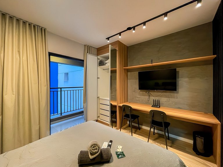 Departamento nuevo con piscina, cerca del metro Higienópolis