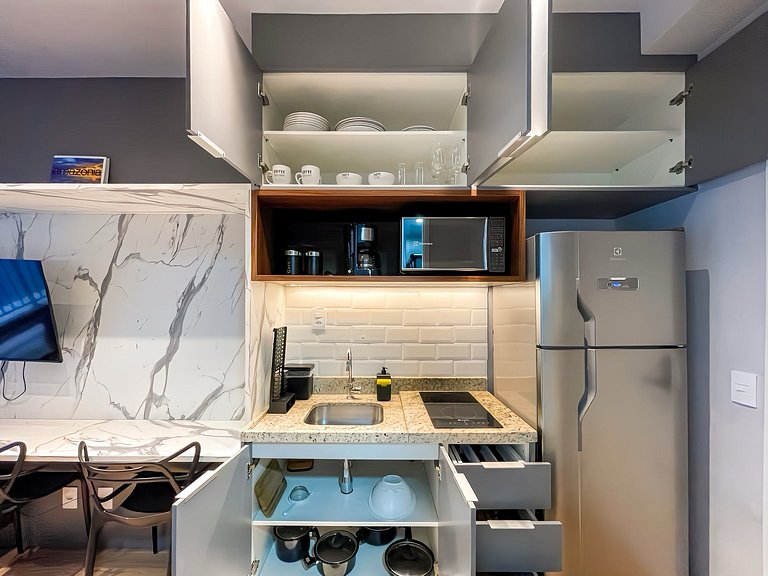 Departamento NUEVO con piscina, metro Higienópolis