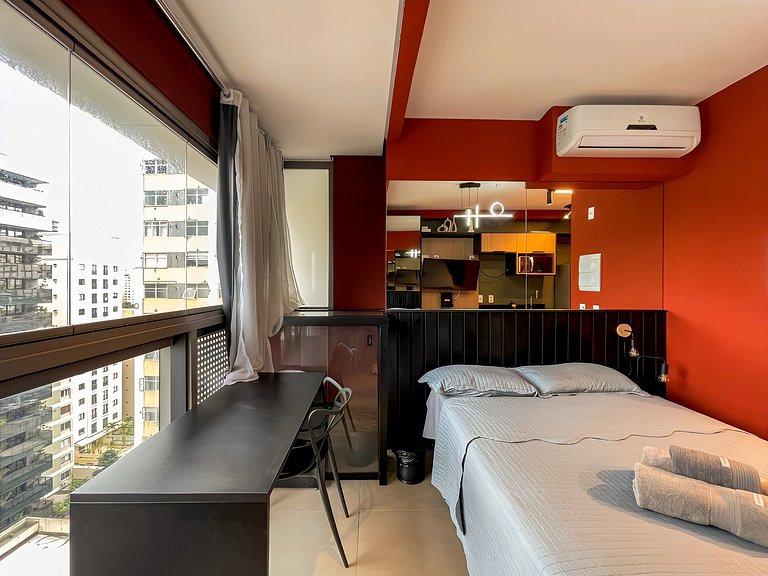 Beautiful studio with home office in Oscar Freire