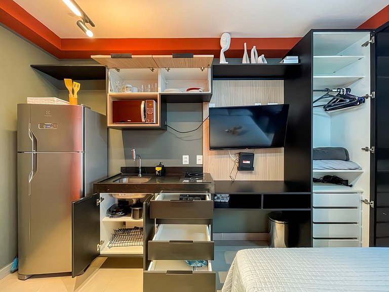 Beautiful studio with home office in Oscar Freire