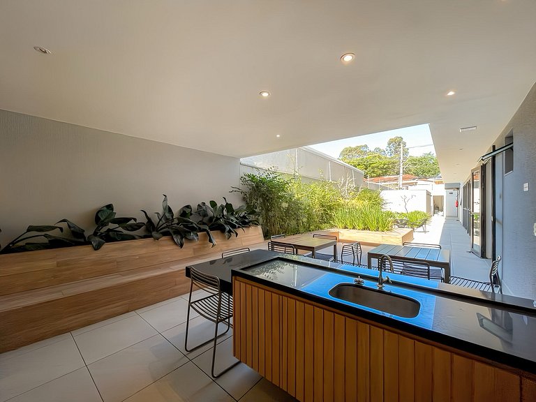 Vila Olímpia: piscina, varanda e Wi‑Fi