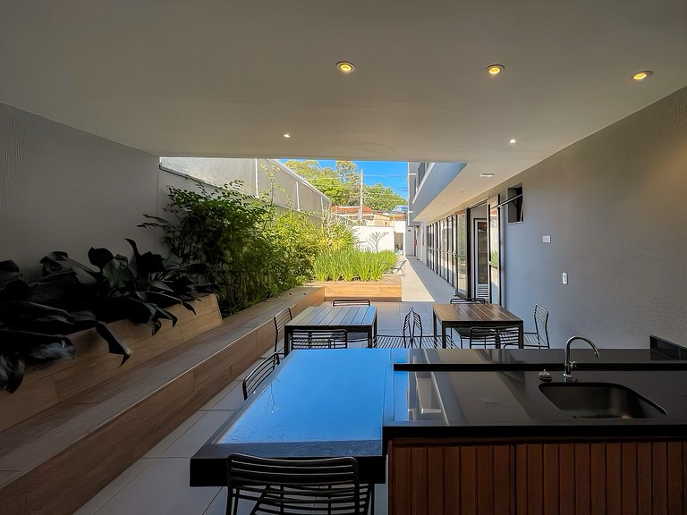 Vila Olímpia: piscina, varanda e Wi‑Fi