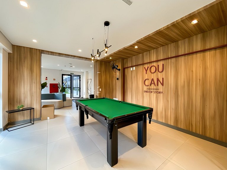 Vila Olímpia con balcón y piscina