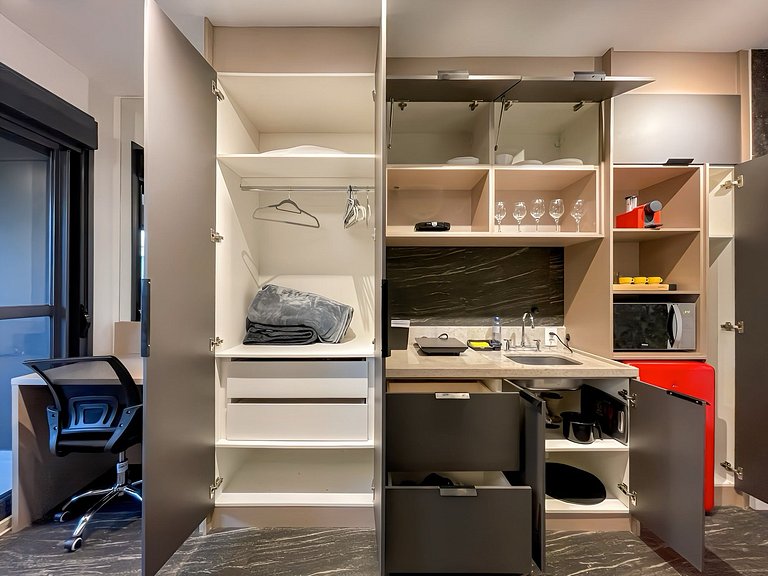 Estudio con Balcón cerca del Metro