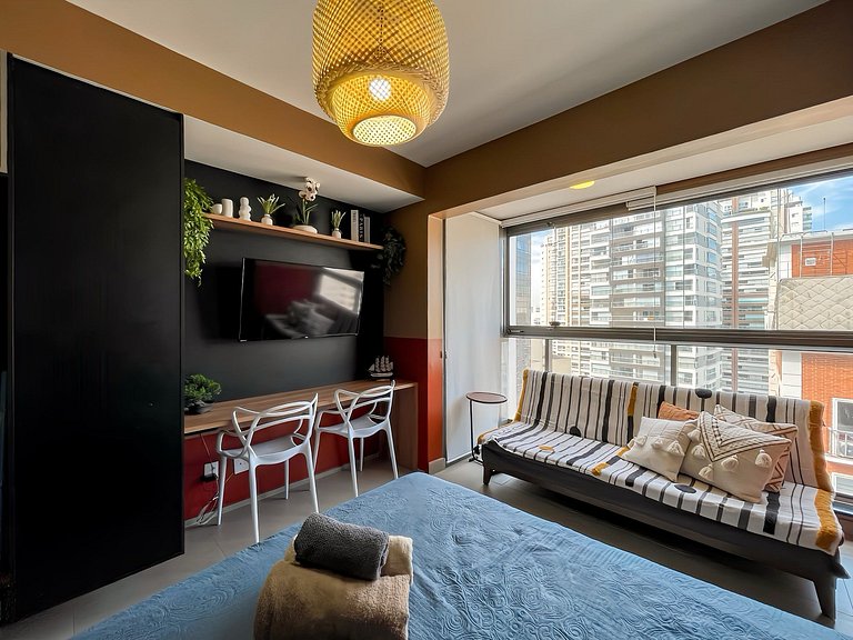 Pool and Sauna near Paulista – Sleeps up to 3 guests