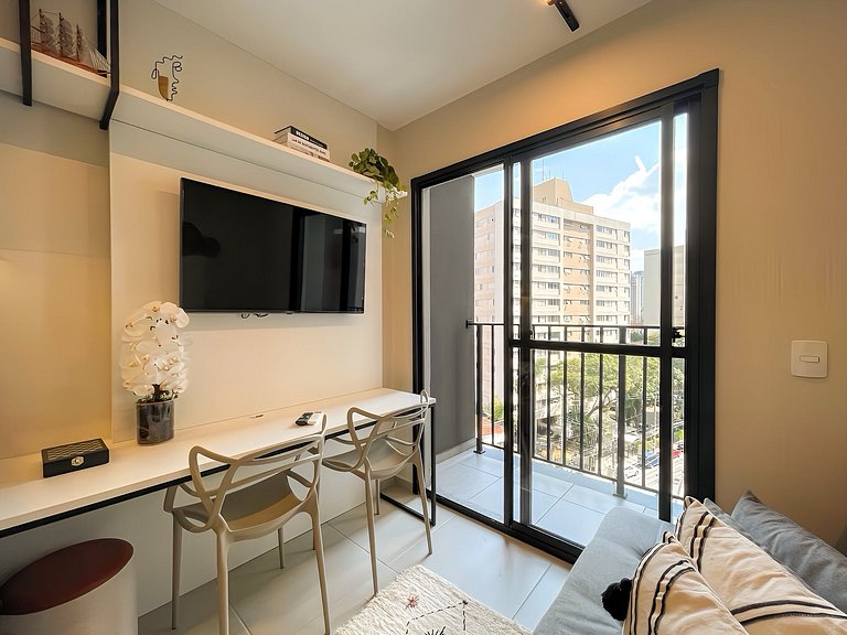 Próximo ao Metrô e Faria Lima – 1 Dorm