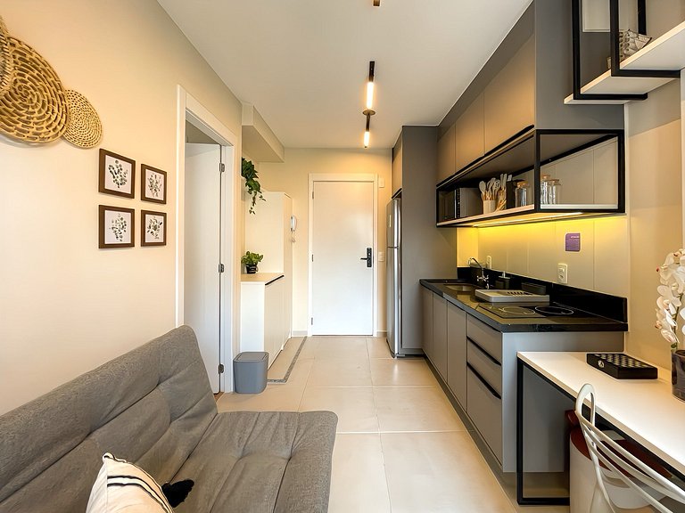 Próximo ao Metrô e Faria Lima – 1 Dorm