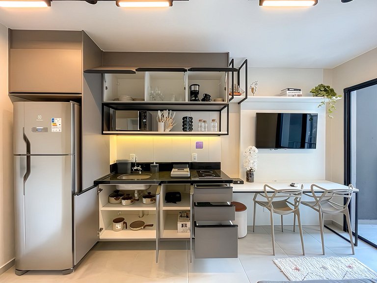 Próximo ao Metrô e Faria Lima – 1 Dorm