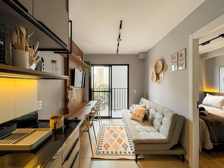 Vila Olímpia Apartment with Balcony and Pool