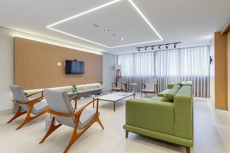Apartamento completo com piscina na Vila Mariana