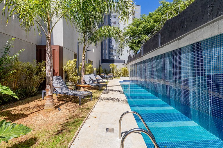 21º piso, piscina y balcón, Paulista x Vila Mariana