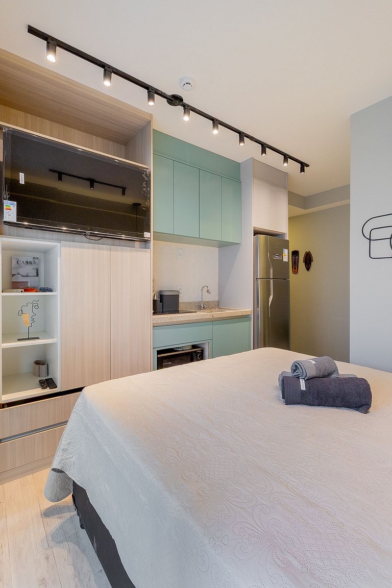 Rooftop pool, fitness center, and excellent location