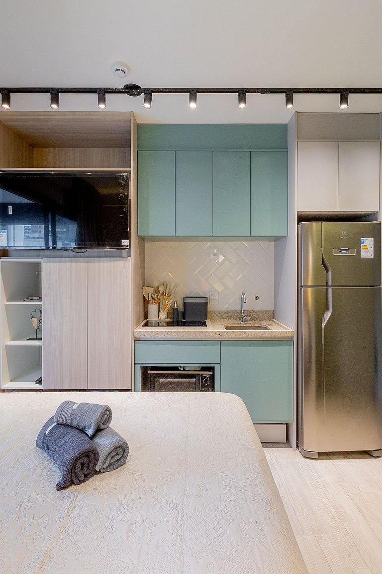 Rooftop pool, fitness center, and excellent location