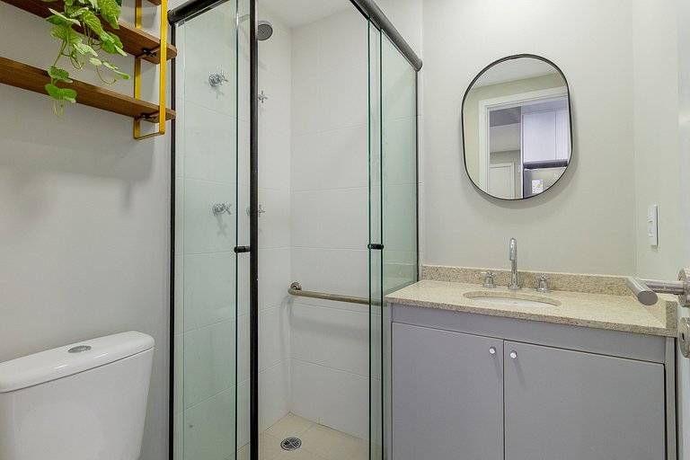 Rooftop pool, fitness center, and excellent location