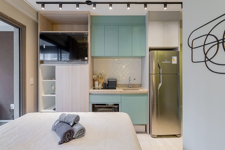 Rooftop pool, fitness center, and excellent location