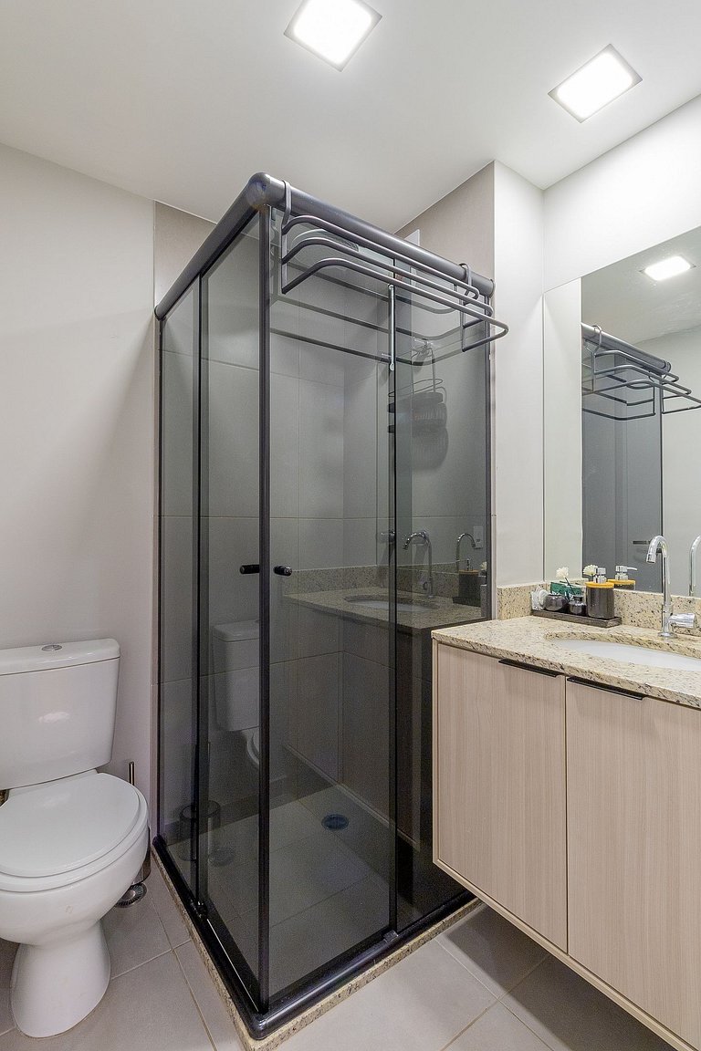 Modern home with a swimming pool, conveniently located near