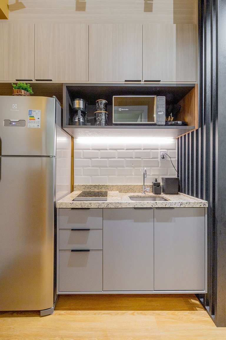 Departamento nuevo con piscina, cerca del metro Higienópolis