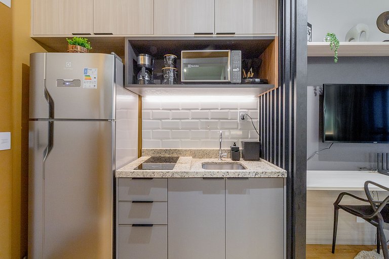 Departamento nuevo con piscina, cerca del metro Higienópolis