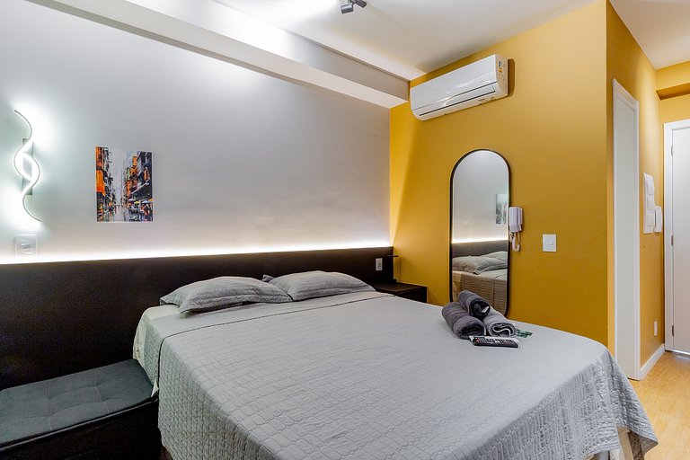 Departamento nuevo con piscina, cerca del metro Higienópolis