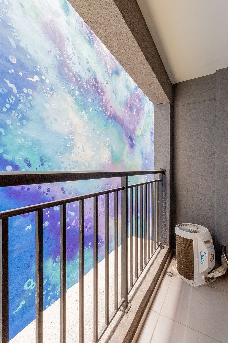 Moderno e com piscina, prox. ao metro Higienópolis