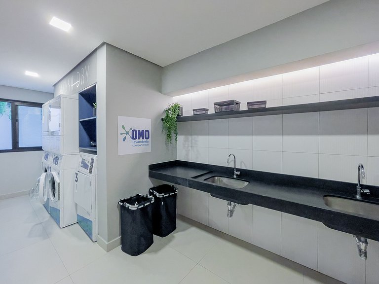 Apartamento novo com piscina perto do metrô Higienópolis