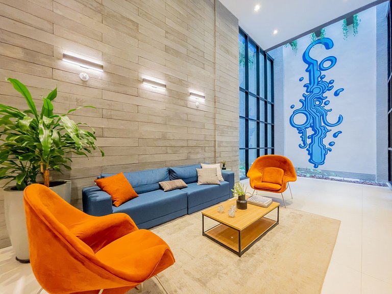 Apartamento novo com piscina perto do metrô Higienópolis