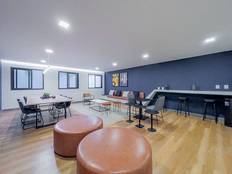 Modern home with a swimming pool, conveniently located near