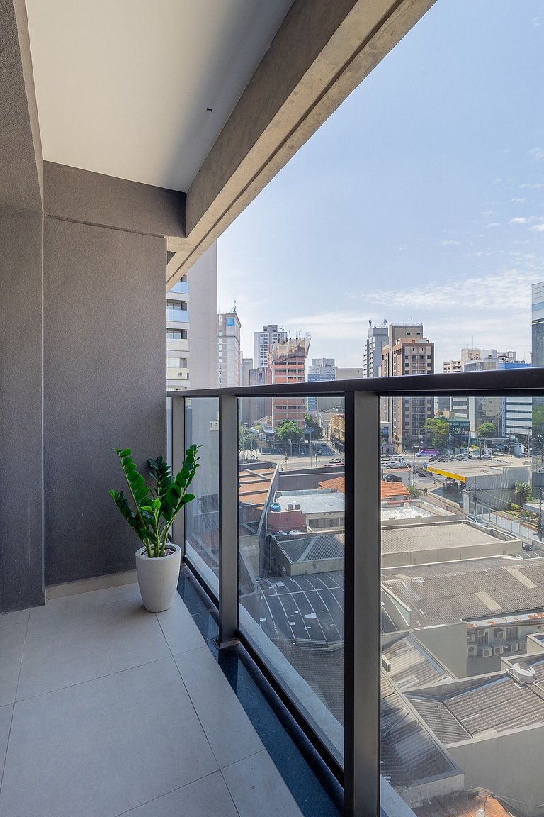 Studio moderno na Avenida Paulista com vaga de garagem dispo