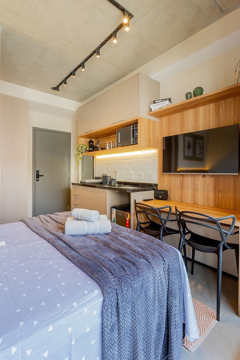 Studio moderno com vaga a contratar, Av. Paulista