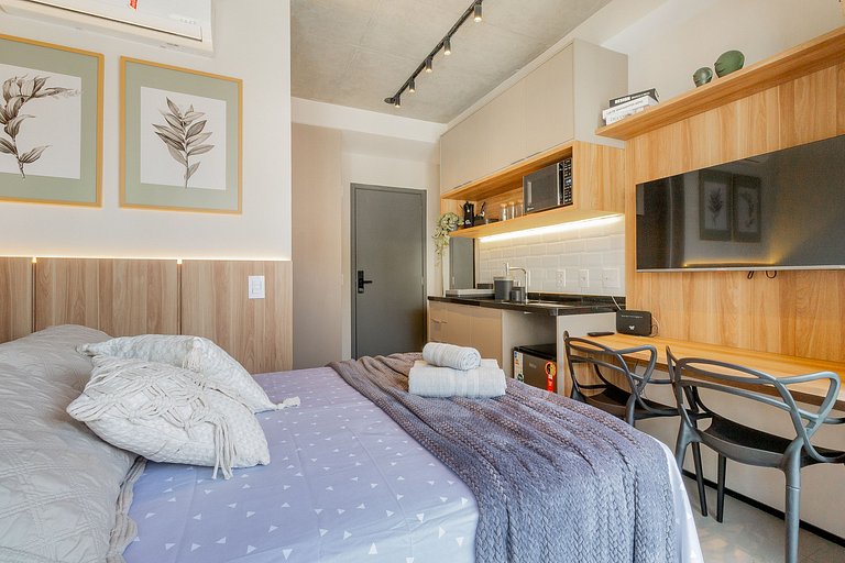 Studio moderno com vaga a contratar, Av. Paulista