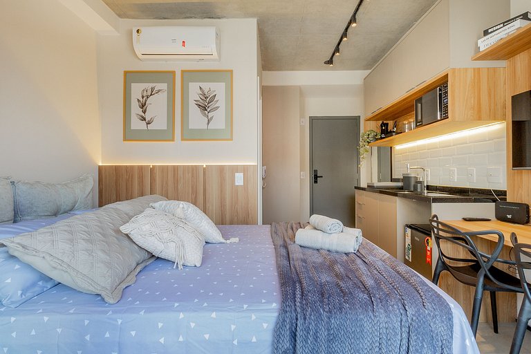 Studio moderno com vaga a contratar, Av. Paulista