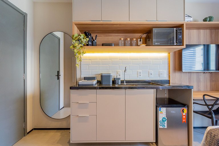 Studio moderno com vaga a contratar, Av. Paulista
