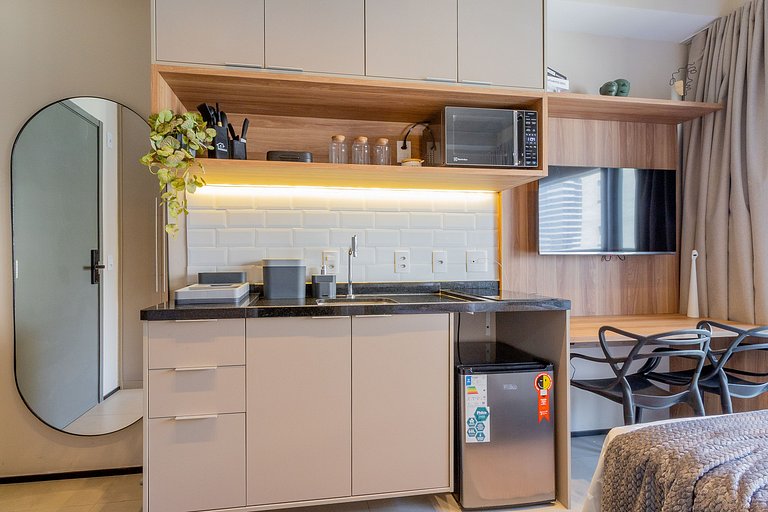 Studio moderno com vaga a contratar, Av. Paulista