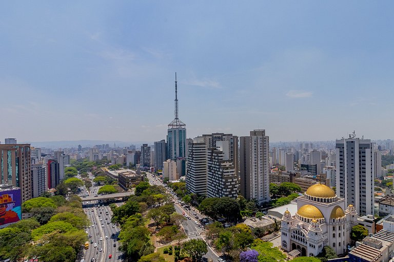 Studio moderno com vaga a contratar, Av. Paulista