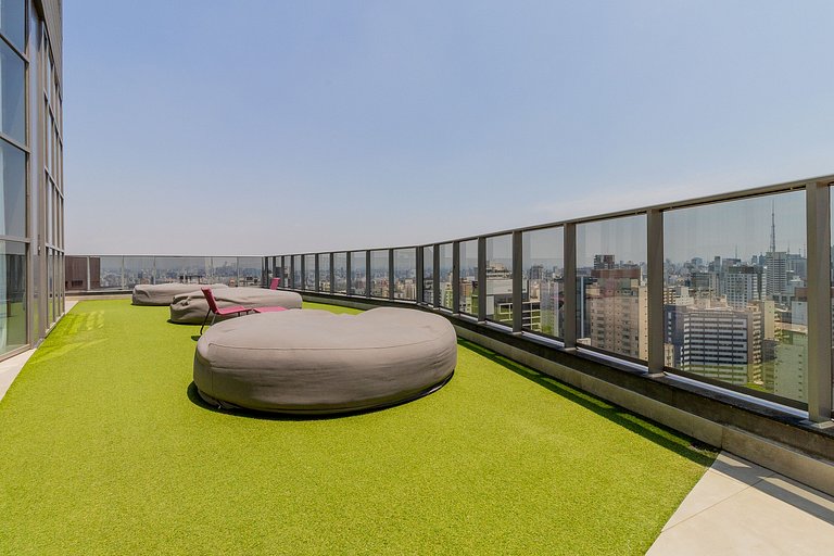 Studio moderno com vaga a contratar, Av. Paulista