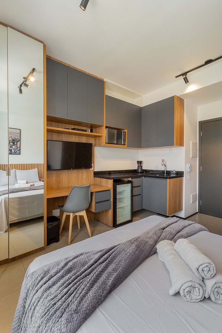 Departamento de alto nivel con estilo en São Paulo