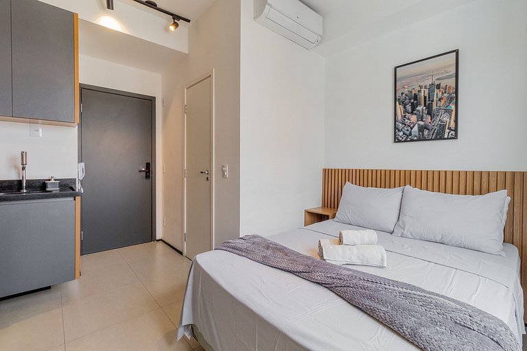 Departamento de alto nivel con estilo en São Paulo