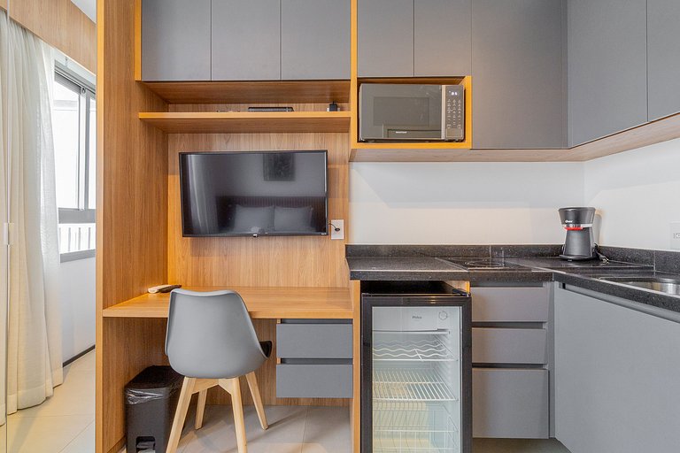 Departamento de alto nivel con estilo en São Paulo