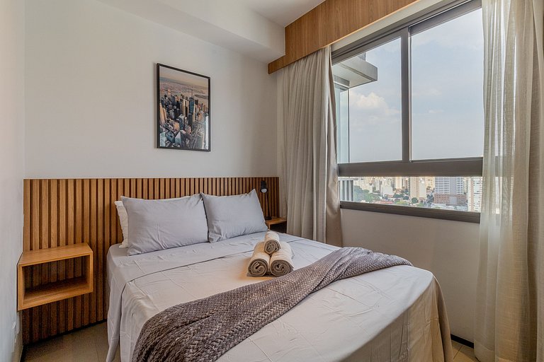 Departamento de alto nivel con estilo en São Paulo